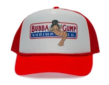 Bubba Gump Shrimp Co Printed Truckers hat cap Forest Gump Red/White