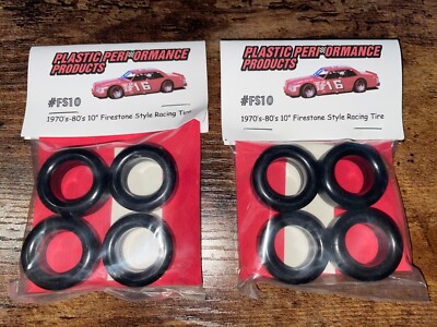 #FS10 70-80'S FIRESTONE STYLE 10'' TIRES 2 Pack-New-PPP 1:24 Scale Free Shipping