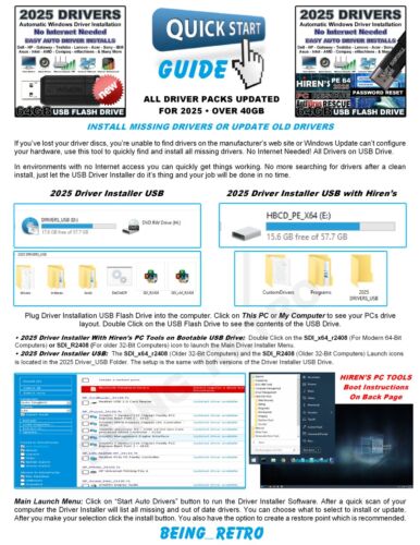 Hiren's 2025 Bootable USB PC Utilities Password Reset & Driver Pack Recovery - Picture 3 of 3