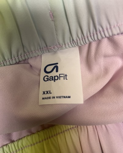 Gap Fit Gap Kids Rainbow Tie Dye Shorts With Liner & Pockets Sz 2XL (14-16) New - Picture 7 of 11