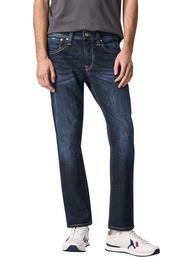 Pepe Jeans Vaqueros Hombre CASH - Regular Fit - Azul Oscuro Denim W28-W40 - Imagen 2 de 4