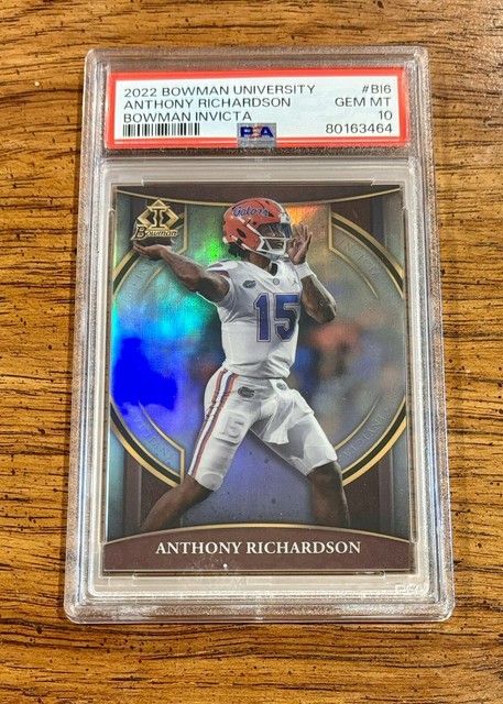 2022 Bowman University Chrome Bowman Invicta #BI-6 Anthony Richardson PSA 10 RC