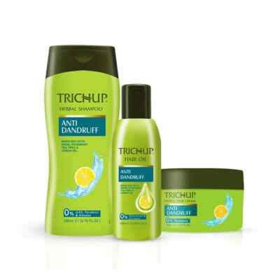 Vasu Trichup Anti-Dandruff Shampoo, Oil & Cream Combo Free Shipping