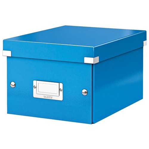 Caja De Almacenamiento Leitz Azul Click & Store WOW A5 Pequeña