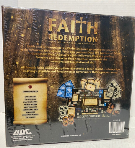 New Faith and Redemption Board Game 2-4 Players Christian Religious Sealed 2010 - Picture 2 of 6