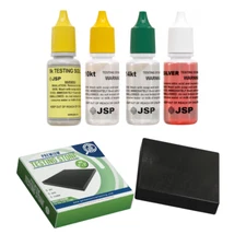 GOLD SILVER Jewelry Acid Tester Kit 9k 10k 14k Silver Sterling Stone Testing Bar