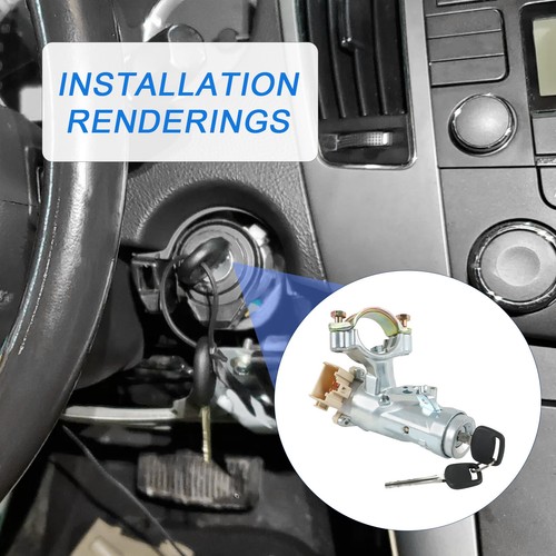 Conjunto de interruptor para Toyota Corolla RAV4 con 2 teclas de encendido con soporte 45020-38-1 - Imagen 4 de 12