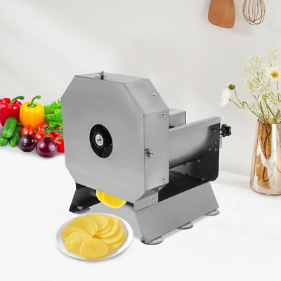 AC 100-220V Electric Vegetable Fruit Food Slicer Cutter Slice Thickness 0-0.5in