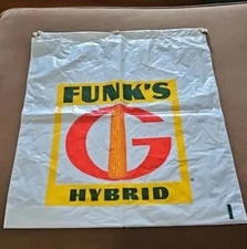 Funk's G Hybrid Seed Corn Bag Colorful Plastic Draw String Sack Bag