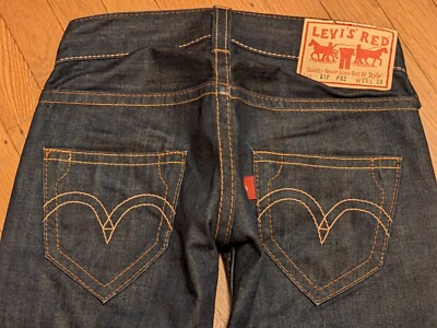 VinTagE LEVI RED COLLECTION 01F F02 2 BUTTON ULTRA LOW RISE