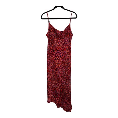 Karl Lagerfeld Paris dress Leopard Print midi slipdress size 8 