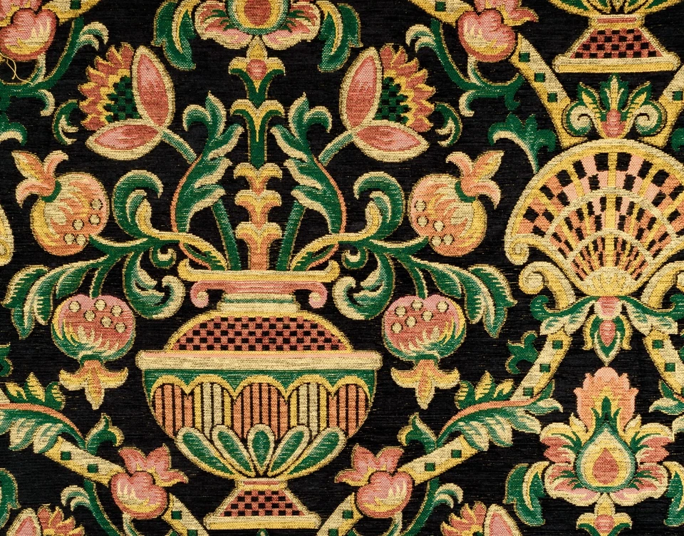 Damask-Style Jacobean Polyester Blend Tapestry Fabric | 0.67 yds. x 37 in. - Image 2 of 4