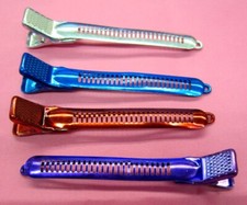LOT OF 4,8,24--4" LONG Aluminium HAIR CONTROL CLIPS  PRO SALON USE--C3121A
