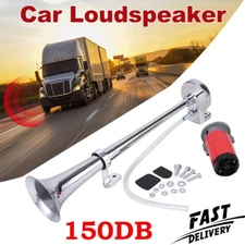 12V Marine Horn for Boat Trumpet 150DB Single Stainless Steel Electric Air Horn