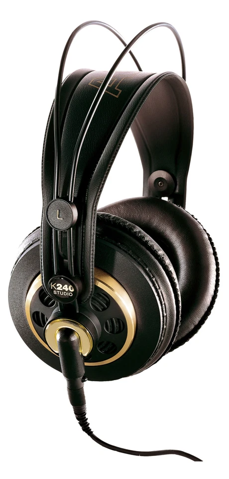 AKG K240 Studio hrumschließende Kopfhörer - Schwarz/Gold (2058X00130)