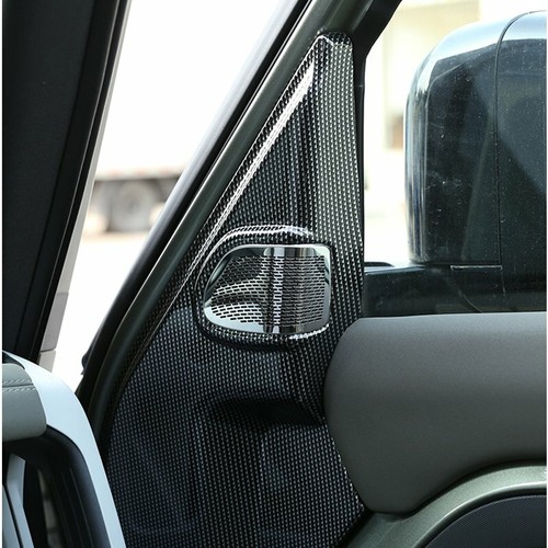 Carbon A-pillar Audio Tweeter Speaker Cover For Land Rover Defender 90 110 2020 - Picture 10 of 12