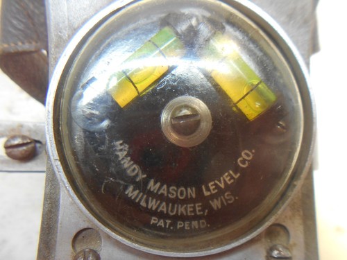 vintage handy mason level with wrist straps milwaukee wis - Picture 5 of 5