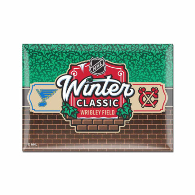 Chicago Blackhawks Vs St Louis Blues Winter Classic 25 Dueling Magnet Horizontal
