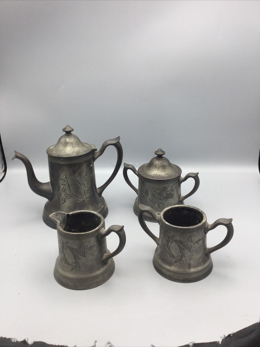 Rogers Silver Plated Quadruple Tea Pot Set Of 4 New York