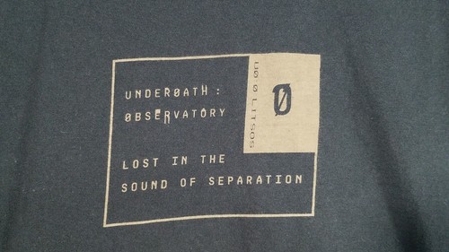 Underoath Band T Shirt 2020 Concert Tour Observatory Lost Sound Separation M VGC - Picture 8 of 12