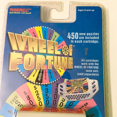 Vintage 1997 Wheel of Fortune Tiger Electronic LCD Game Cartridge