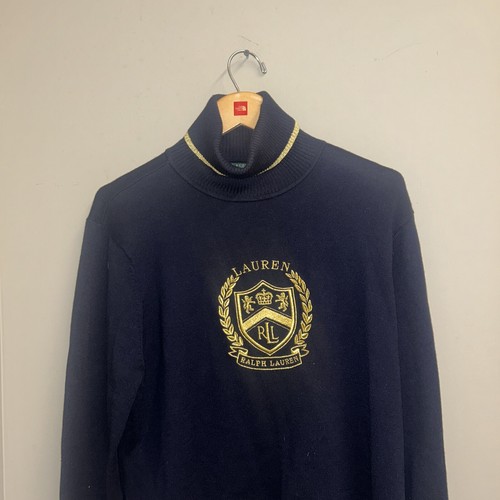 VTG Polo Ralph Lauren Women's Turtleneck Sweater XL Made In Hong Kong Preppy - Picture 2 of 7