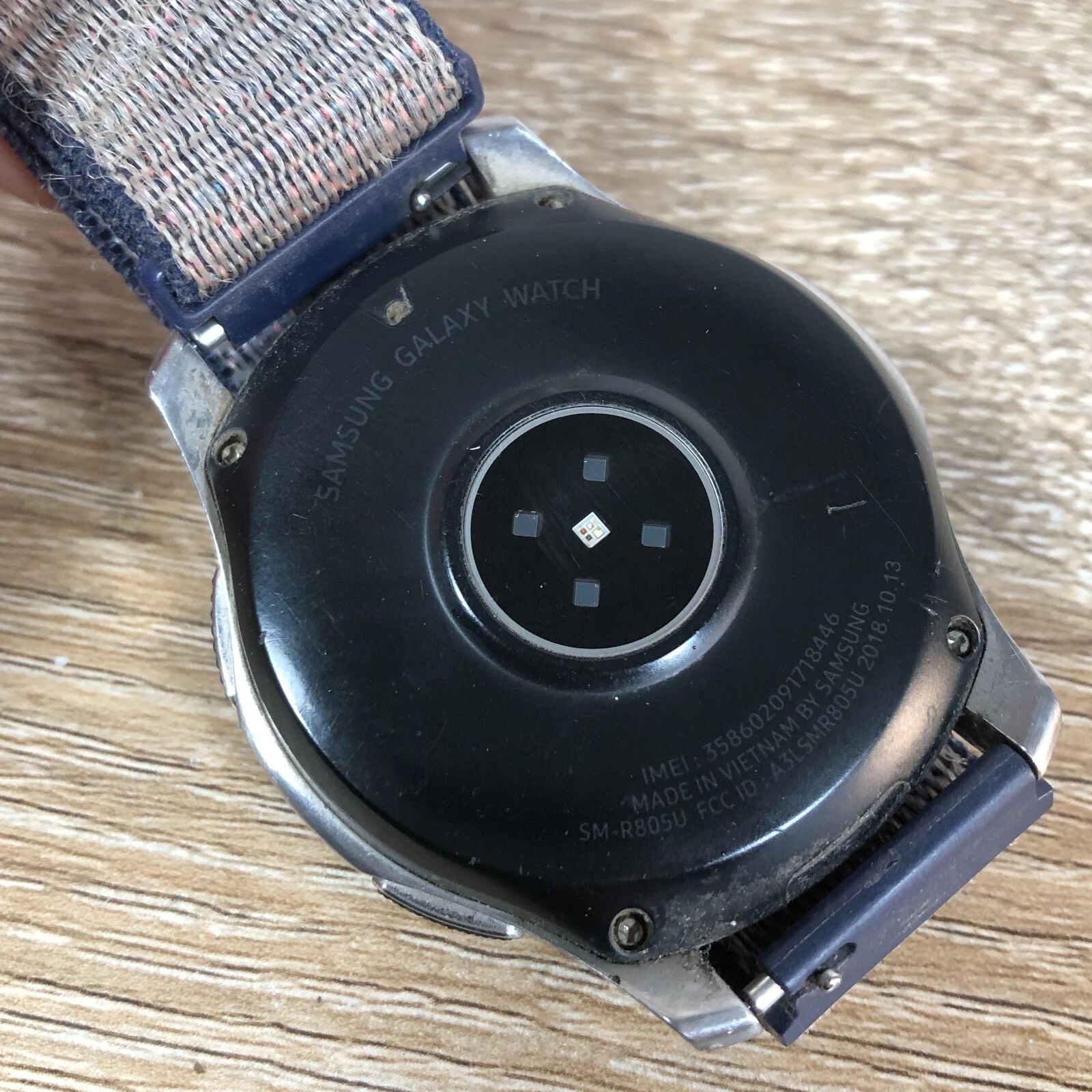 Samsung Galaxy Watch SMR805U 4G LTE 46mm Silver Case Black Strap Smart