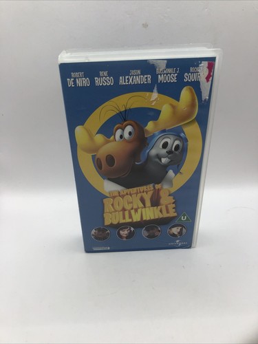 THE ADVENTURES OF ROCKY AND & BULLWINKLE - VHS VIDEO - CHILDRENS CERTIFICATE U - 第 1/12 張圖片