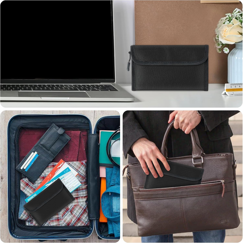 Fireproof Waterproof Document Bag - 5200°F Water Resistant Fire Proof Money Bag - Picture 7 of 12