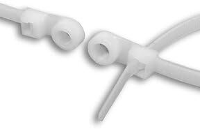 AVB Cable CT-08-50-WHS-K 8'' 50 lb. UL Approved Cable Ties, White, Sold 1000 per