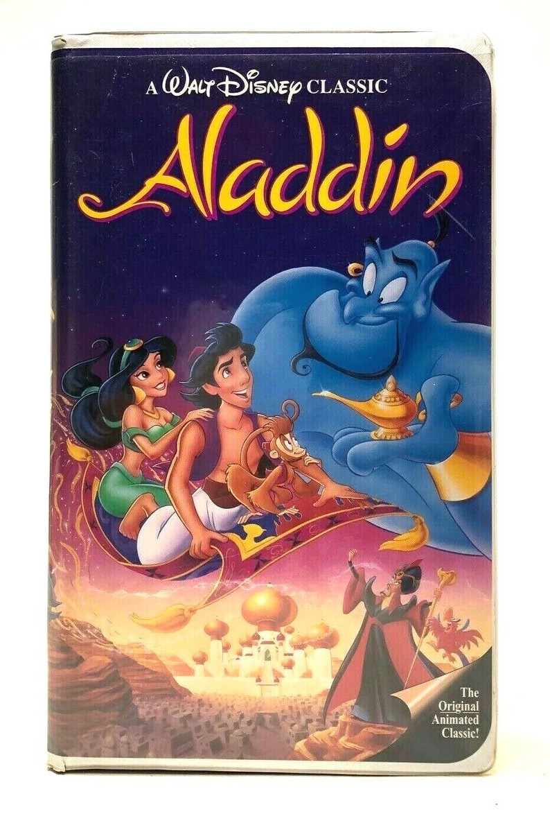 Disney's Aladdin (VHS, 1993) BLACK DIAMOND EDITION The Classics
