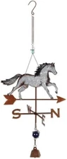 Sunset Vista Horse Bouncy Outdoor Decor,Wind Chimes