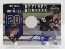 LUC ROBITAILLE 2010-11 LIMITED RETIRED NUMBERS PATCH AUTOGRAPH AUTO #22/49!!