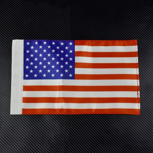 US Flag Rear Side Mount Luggage Rack Black Flag Pole Fit For Harley Sportster - Picture 2 of 4
