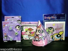 PowerPuff Girls Party Supplies Hats Rings Napkins Invites Loot Bags