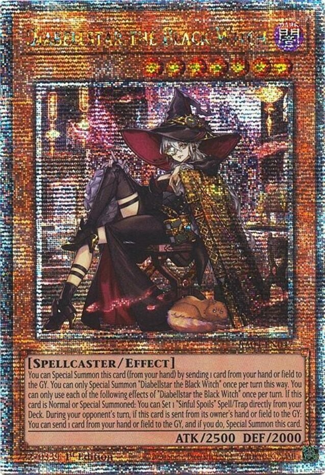 Yugioh! LP Diabellstar the Black Witch (New Art) - RA04-EN047