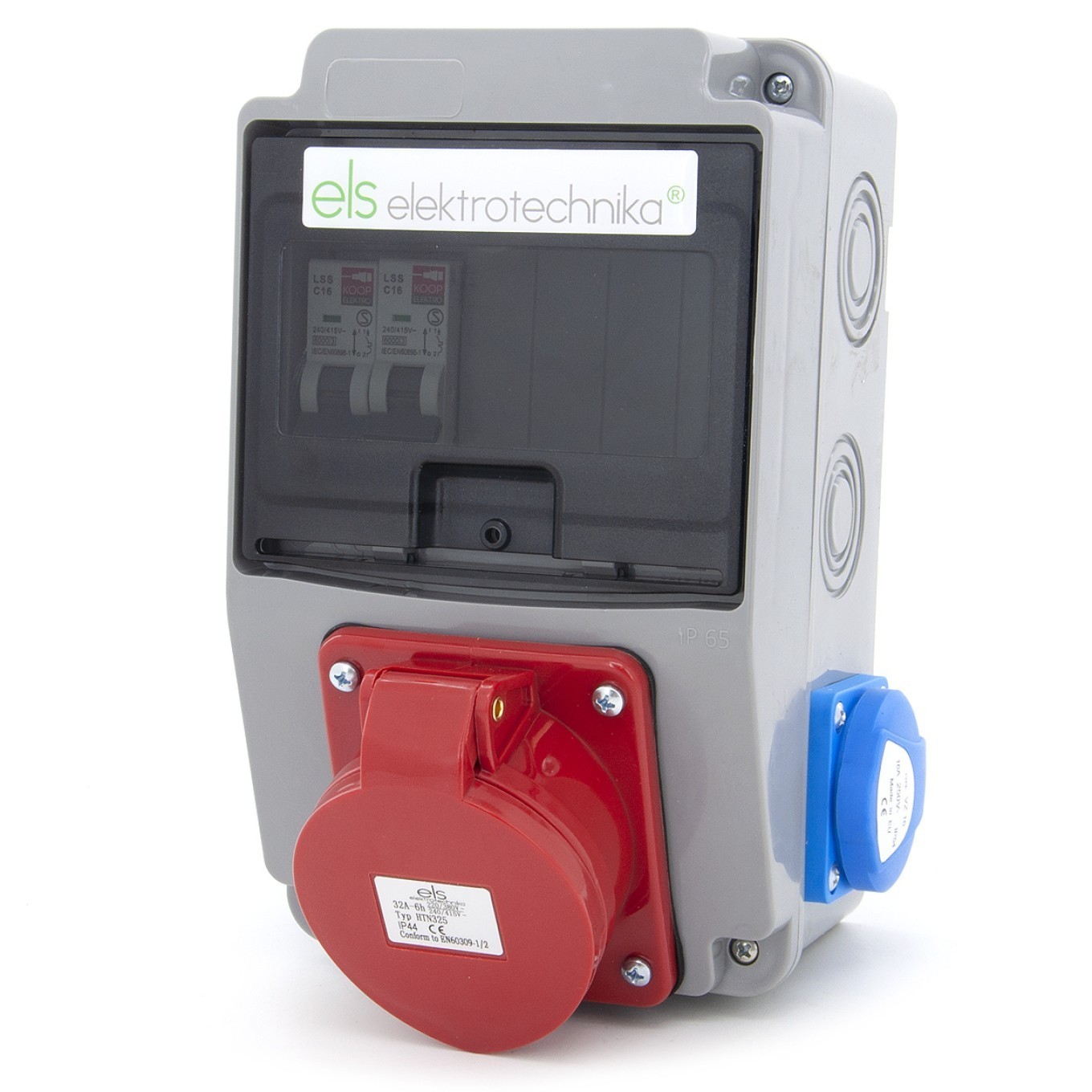 Construction distributor 2 * GS 230V + 32A/4 + 6NO22C01/4