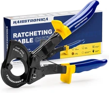 Ratchet Cable Cutters,Heavy Duty Wire Cutters for Cutting Electrical Copper & Al
