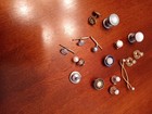 Vintage Mother of pearl snap cufflink lot etc. — photo 2