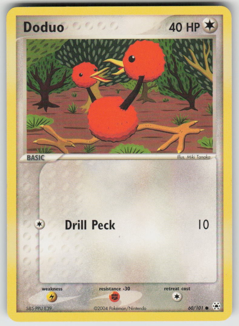 Doduo 60/101 Common Hidden Legends Pokemon Lightly Played