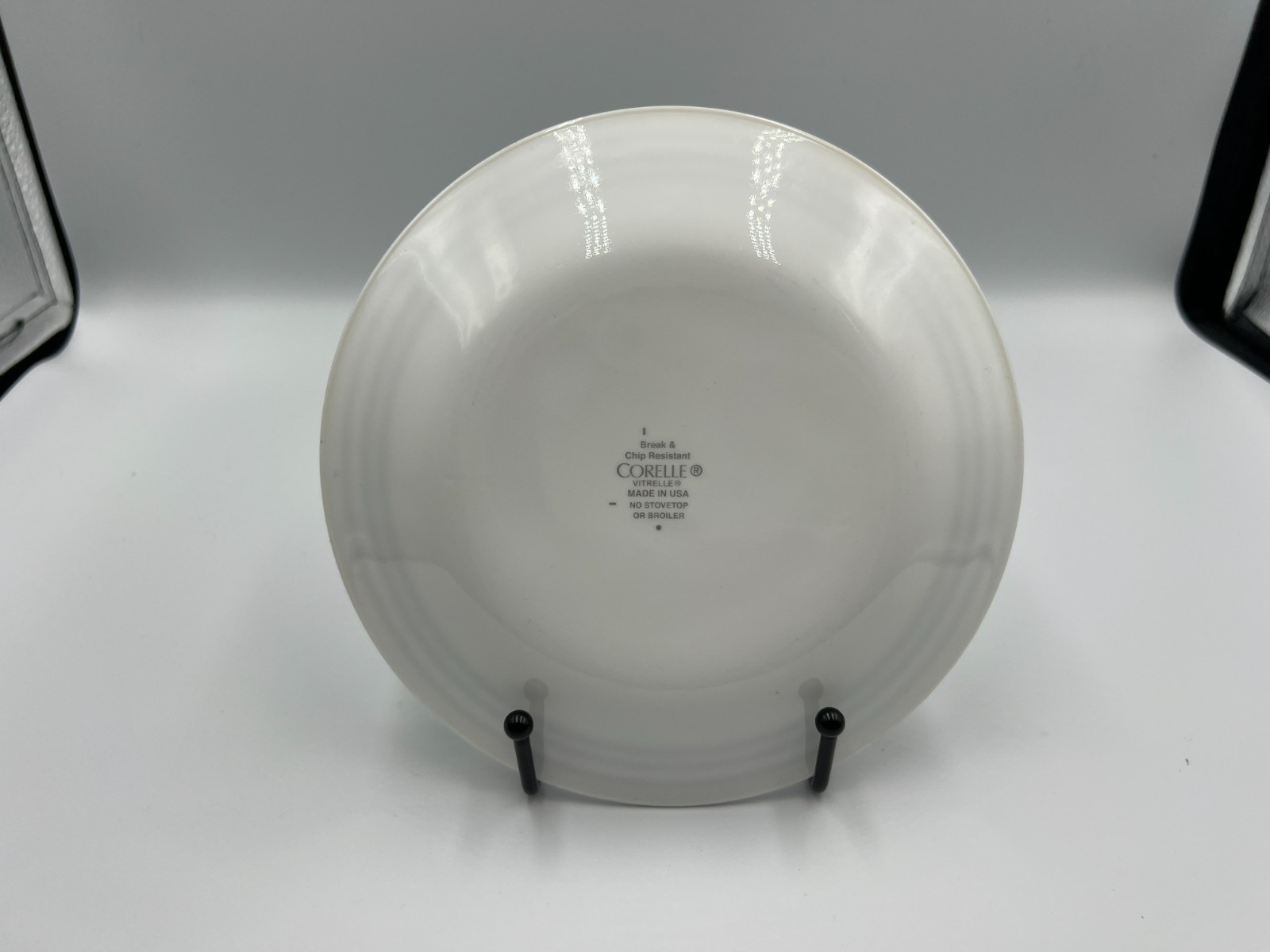 Corelle Jett Blue Stripe 6.75” Bread & Butter Cake Plate Replacement Glass