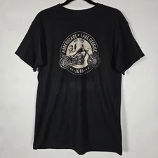 Hot Leathers Americade Lake George Motorcycle Mens Medium Short Sleeve T Shirt