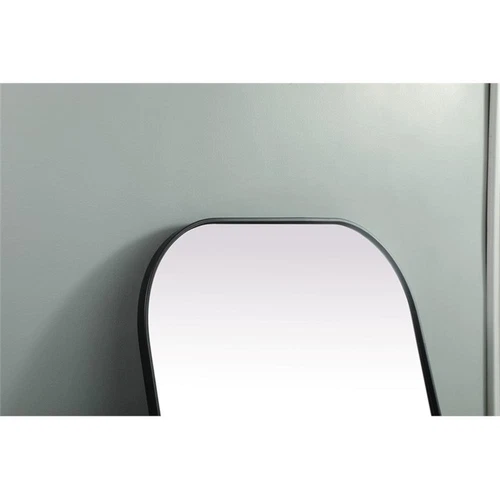 Elegant Decor Blaire Arch Modern Wood/Metal Full Length Mirror in Black - Picture 8 of 11