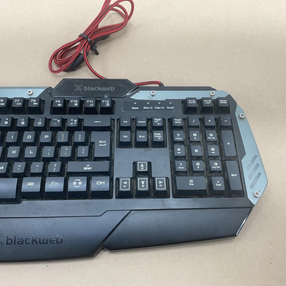 Teclado para juegos Blackweb RGB Centaur BWA15HO108 con cable USB retroiluminado teclado para PC Foto 3 de 4