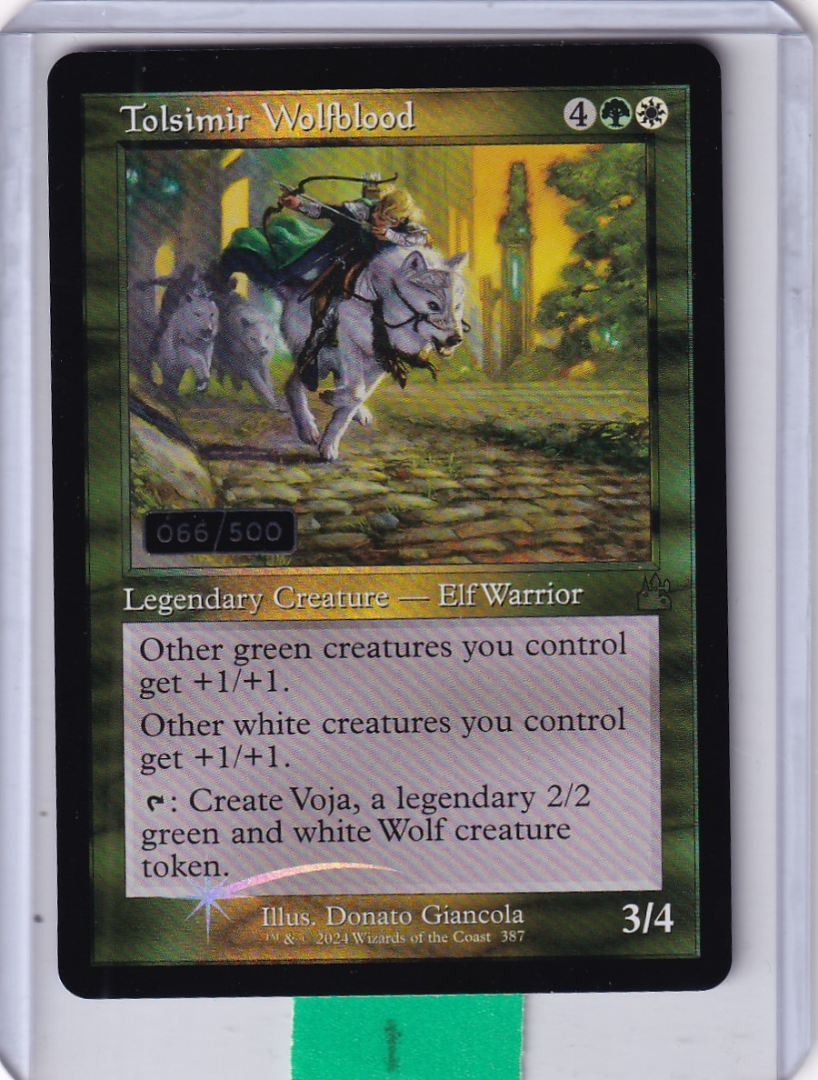 Tolsimir Wolfblood (Serial #)(Retro Frame) FOIL * Ravnica Remastered MTG