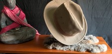 Dorfman Pacific Co Cotton Fedora Safari Hat Khaki Tan Large Ventilation