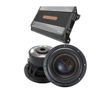 (2X) QWX4000/8D4  8" Dual 4-Ohm Subwoofer, Quantum Audio, 5000 Watts Quantum Amp