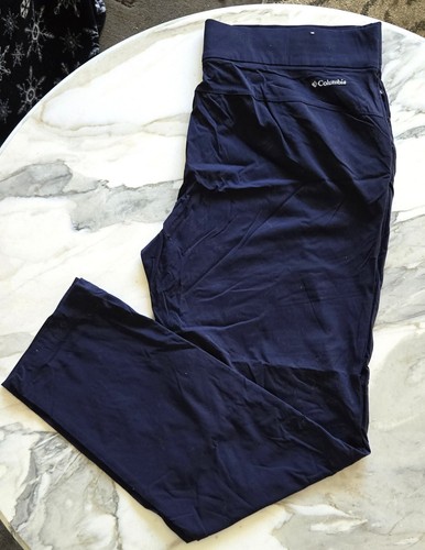 Columbia Anytime lässige marineblaue Damenhose gerades Bein Größe XL neu mit Etikett