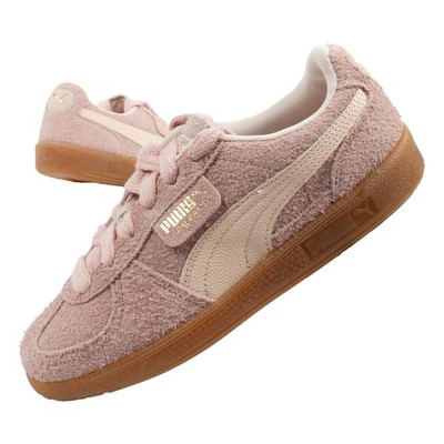Puma Palermo Hairy Sneaker Retro Freizeitschuhe Alltagsschuhe Veloursleder Rosa