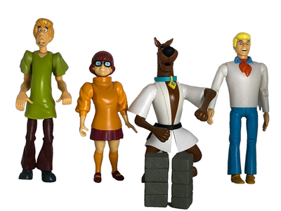 Vintage 90s Scooby Doo figures Shaggy Velma Karate Scooby Fred 8